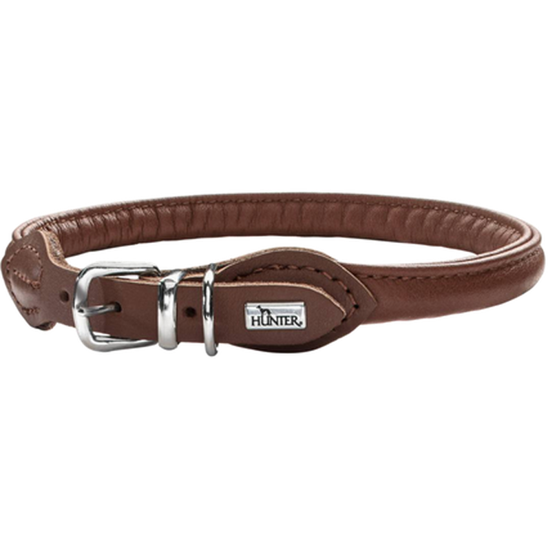 Dog Collar Round & Soft Brown Small