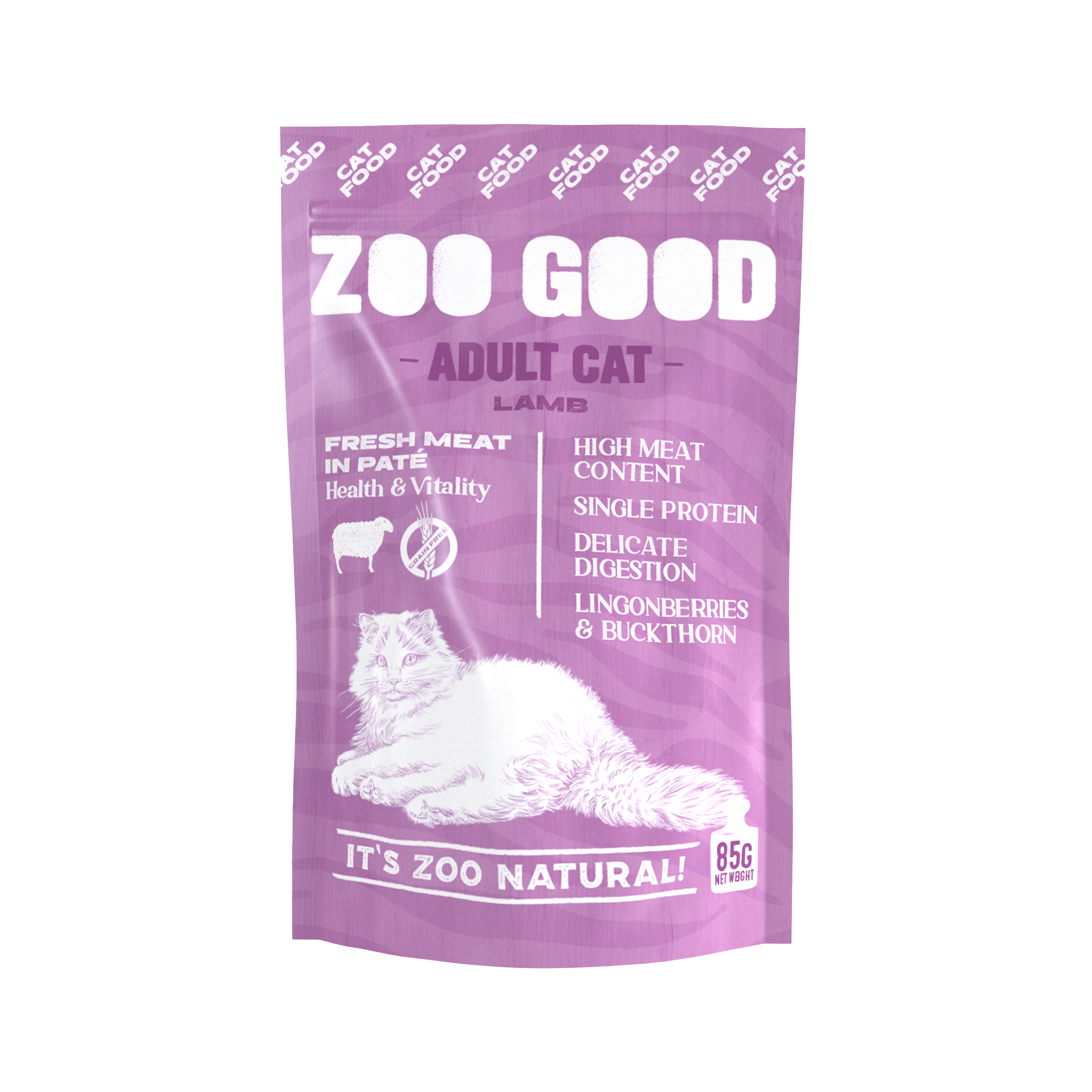 ZOO GOOD Lammepose for voksne katter