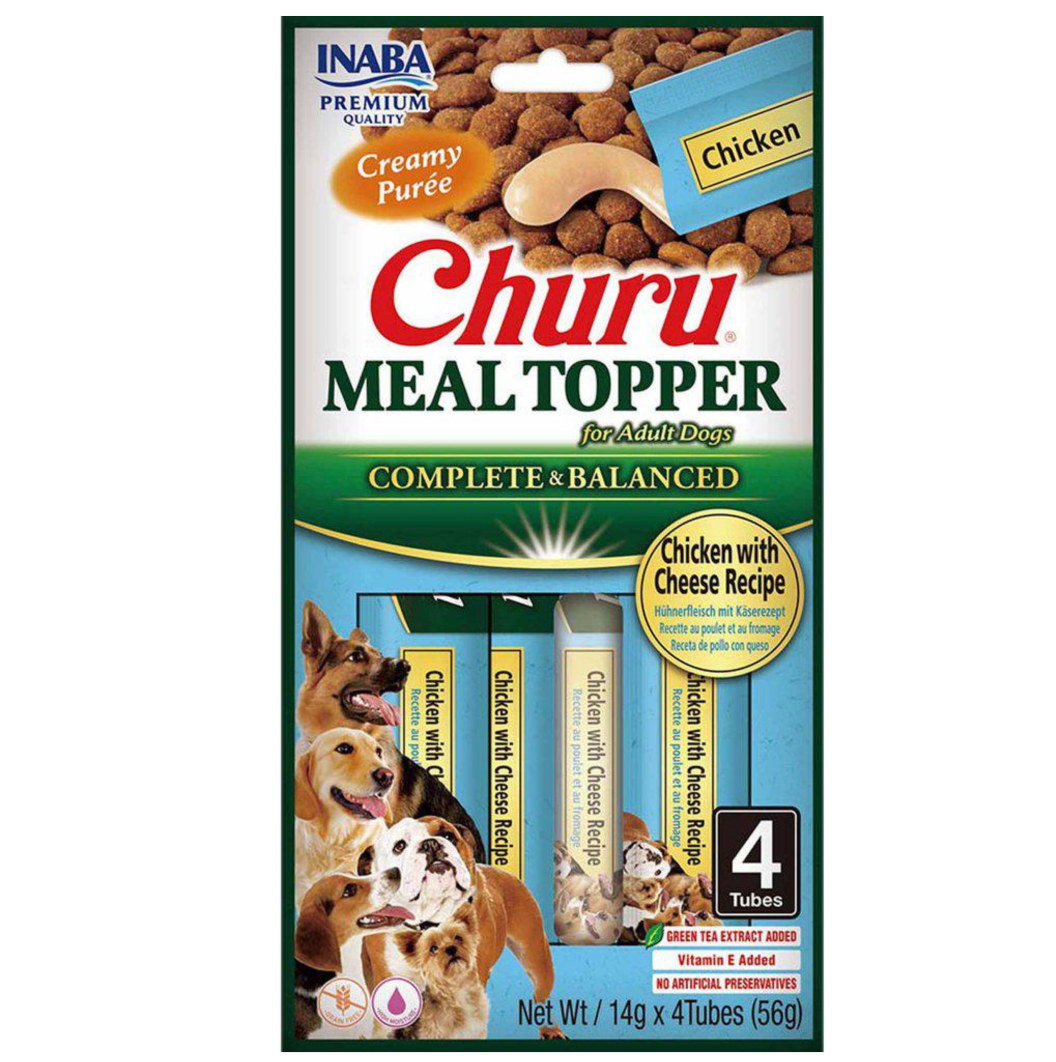 Churu Dog Meal Topper kylling/ost 4 stk