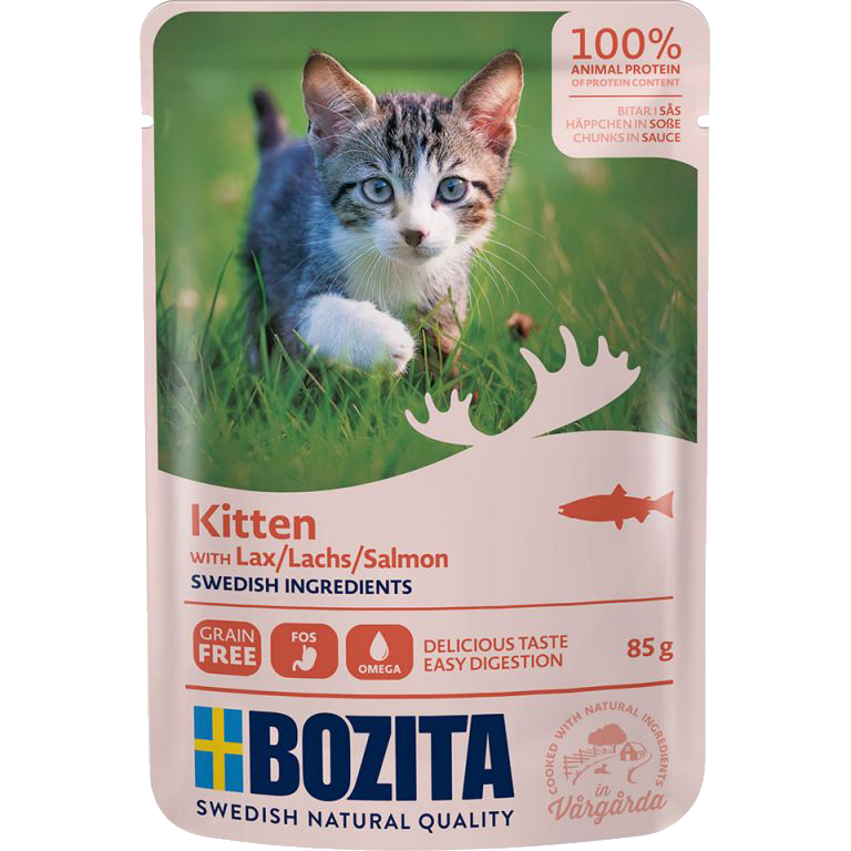 Bozita Katt Kitten Lax i Sås Pouch