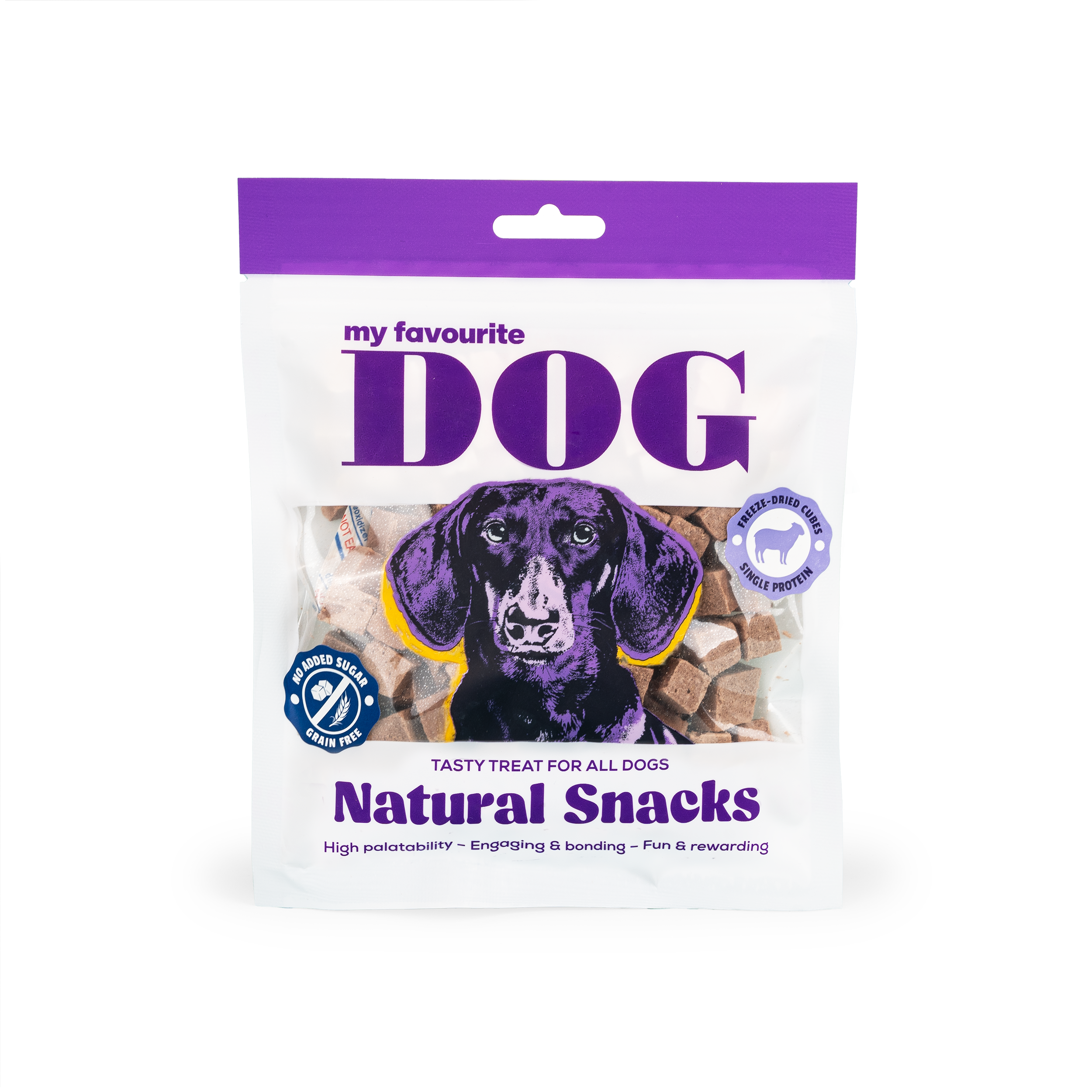 Frysetørkede terninger av lam til hund 50 g