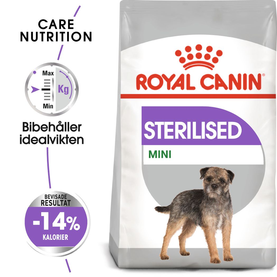 Royal Canin - Sterilisert Adult Mini tørrfôr for hunder 8 kg - Hund - Tørrfôr - Dyrekassen.no