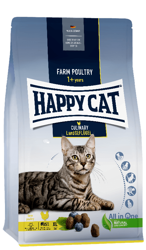 Happy Cat - Adult Poultry 4 kg - Katt - Helse og pels - Kosttilskudd - Tørrfôr - Dyrekassen.no