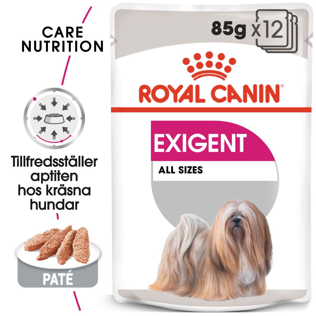 Royal Canin - Exigent Adult våtfôr for hunder 12x85 g - Hund - Våtfôr - Dyrekassen.no