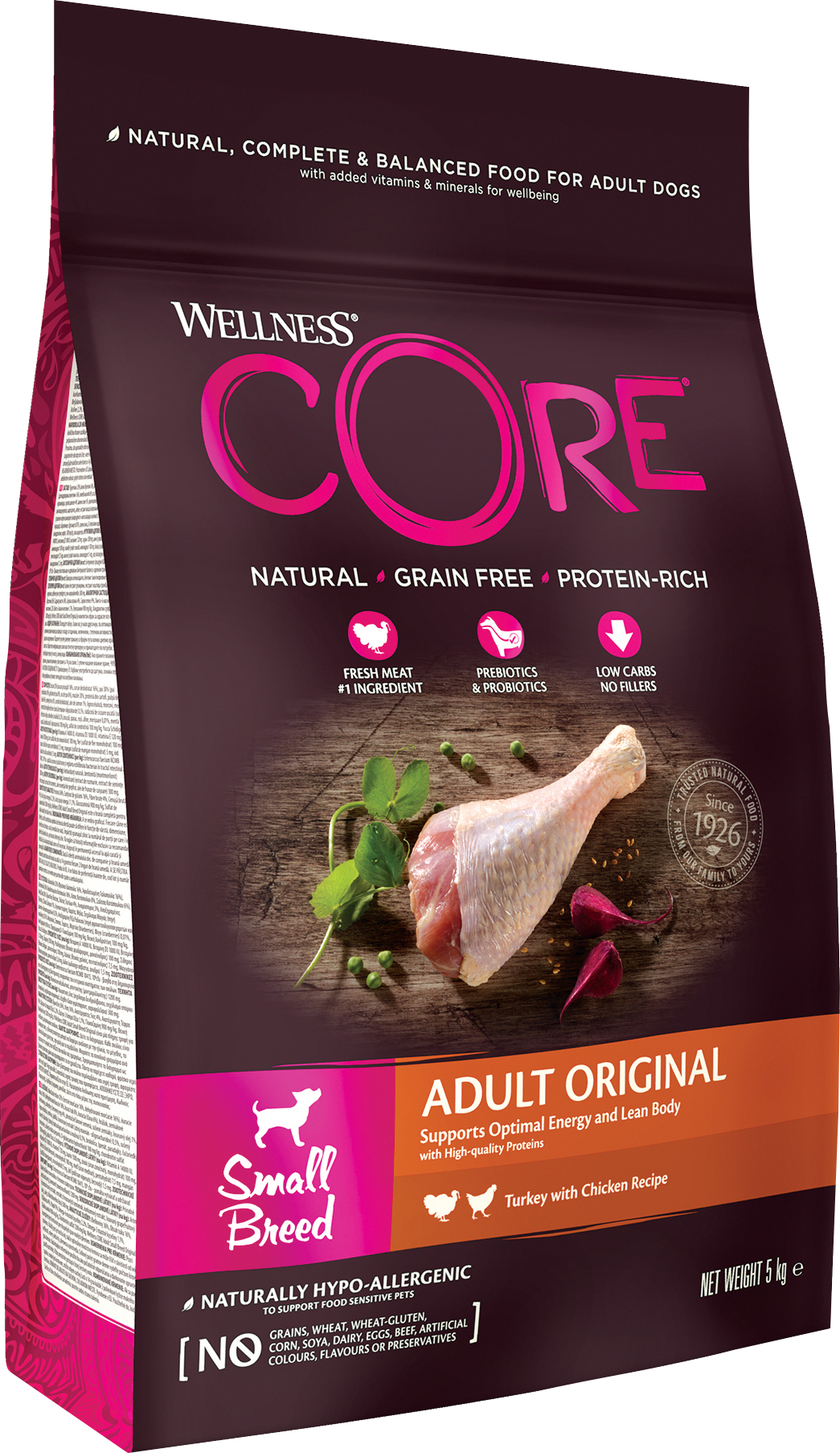 CORE Petfood Dog Adult Original Small Breed Chicken & Turkey Dry