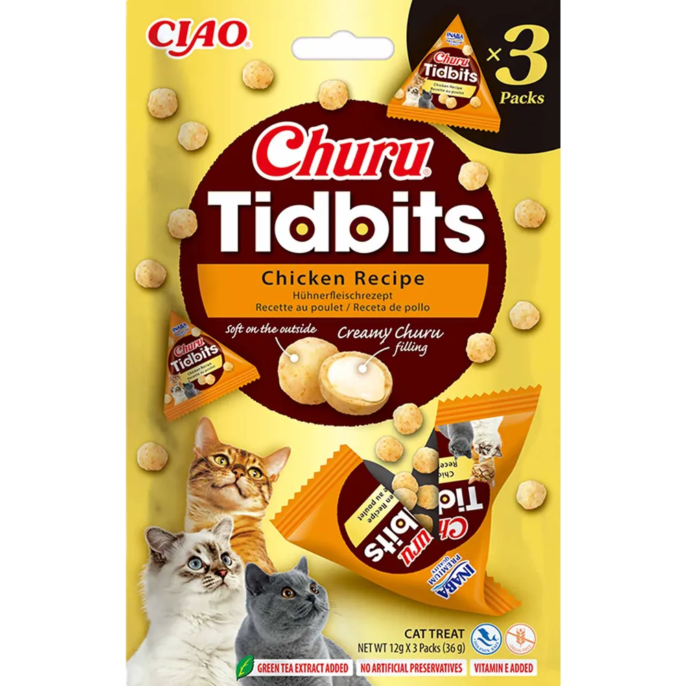 Churu Cat Tidbits Chicken 12 g x 3-pack