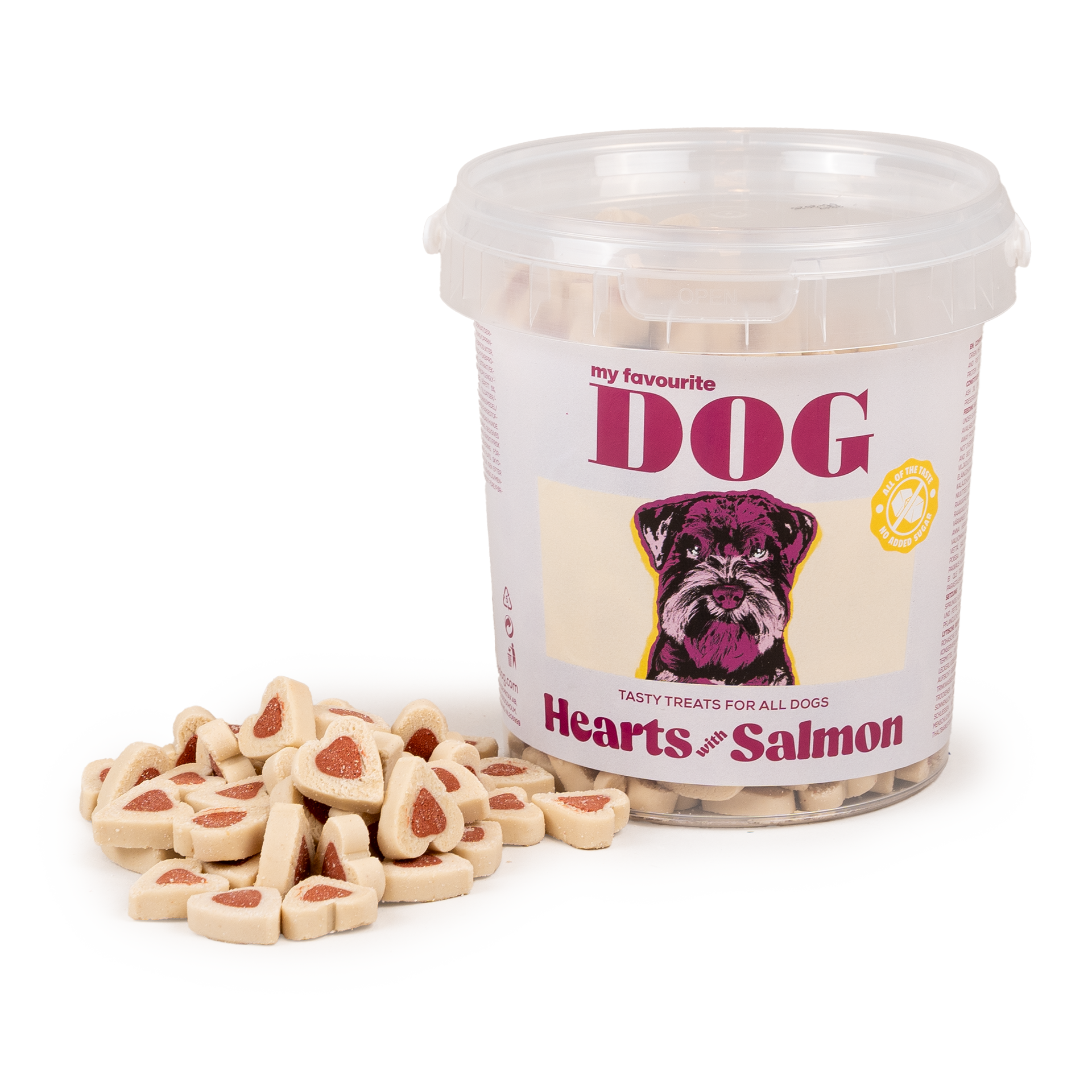 Hjerter med laks 500 g