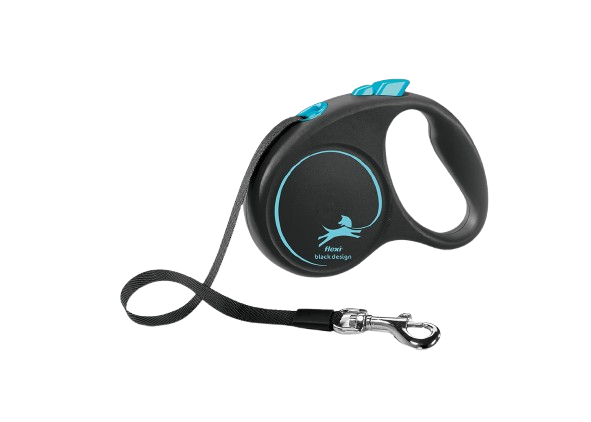 Flexi Rullebånd Svart Design Tape Blå