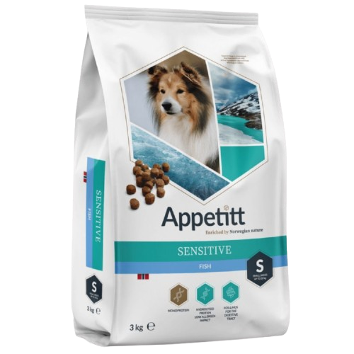 APPETITT - Sensitive Fisk Small 3 kg - Hund - Tørrfôr - Dyrekassen.no