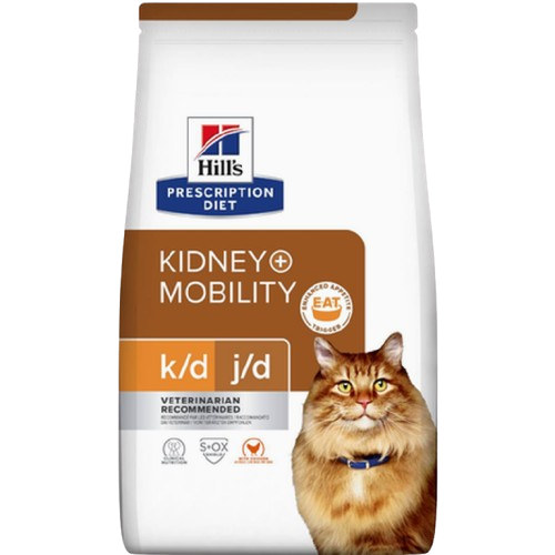 Hill's Prescription Diet Feline - k/d + j/d Kidney + Mobility - Dry Cat Food 1,5 kg - Katt - Helse og pels - Hygiene - Kattemat - Dyrekassen.no
