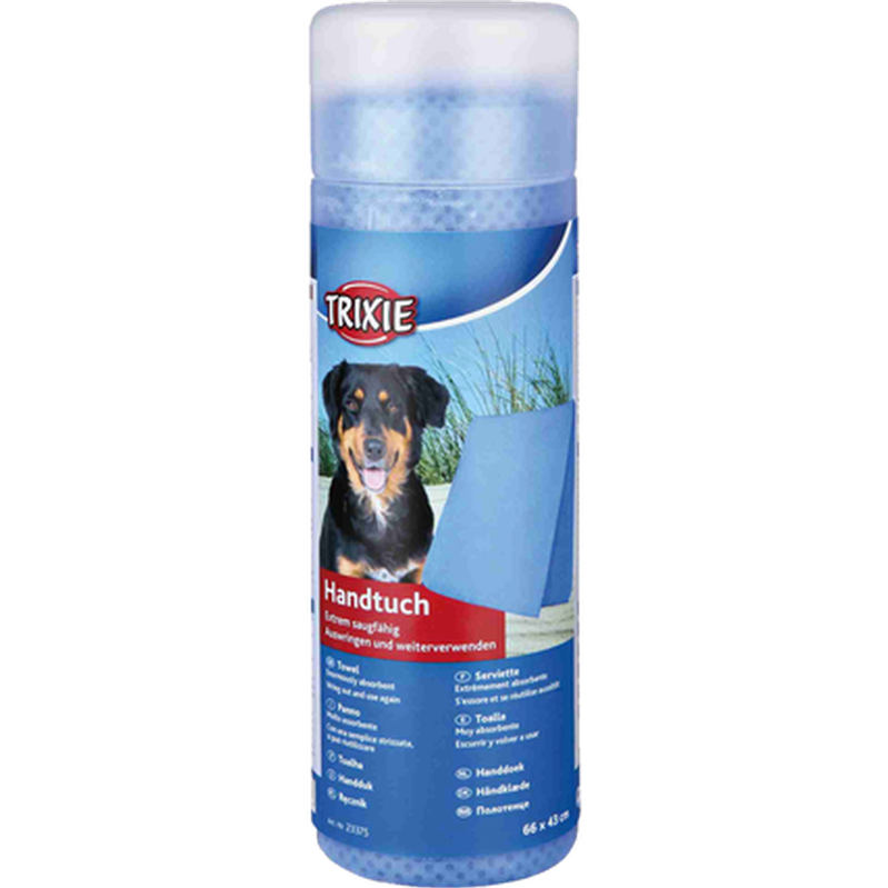 Trixie - PVA-håndkle med høy absorberingsevne Blå 66 x 43 cm - Hund - Hundepleie - Shampoo og balsam - Dyrekassen.no