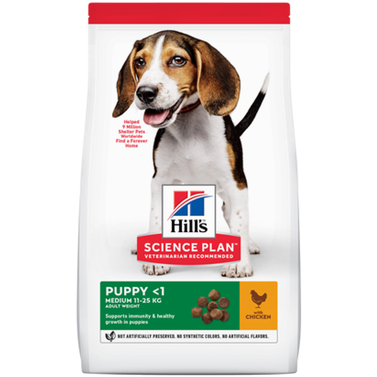 Hills Science Plan - Puppy Medium Chicken 14 kg - Hund - Tørrfôr - Dyrekassen.no