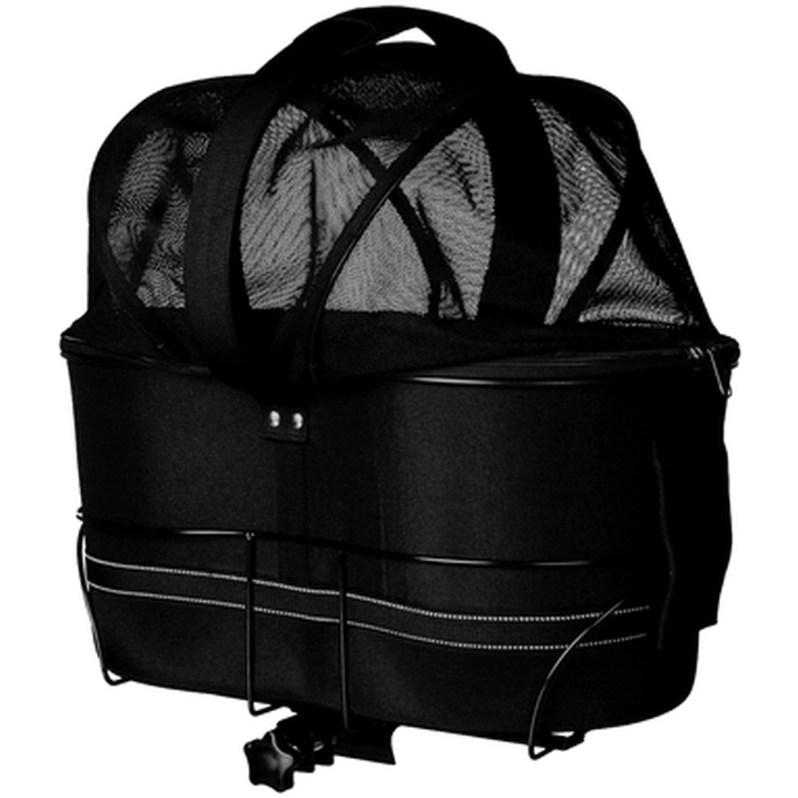 Trixie - Friends On Tour Sykkelveske Dogs & Cats Svart 48 x 29 x 42 cm - Hund - Hundebur - Sykkelutstyr - Dyrekassen.no