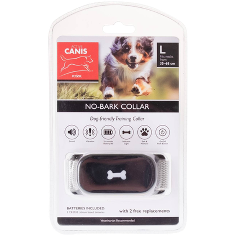 No Bark Halsbånd Svart 35 cm