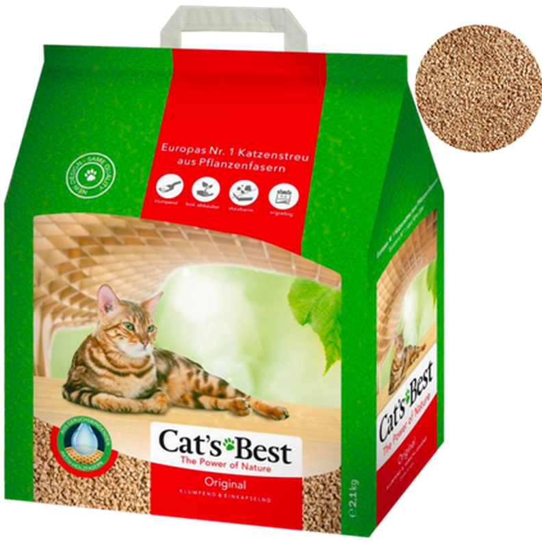 Cat's Best - Original Klumpende Kattesand Grønn 10 L - Katt - Helse og pels - Hygiene - Kattesand - Dyrekassen.no