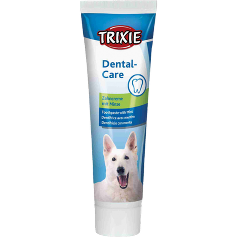 Trixie - Tannkrem med mynte til hunder White 100g - Hund - Hundepleie - Tannkrem og tannbørste - Dyrekassen.no