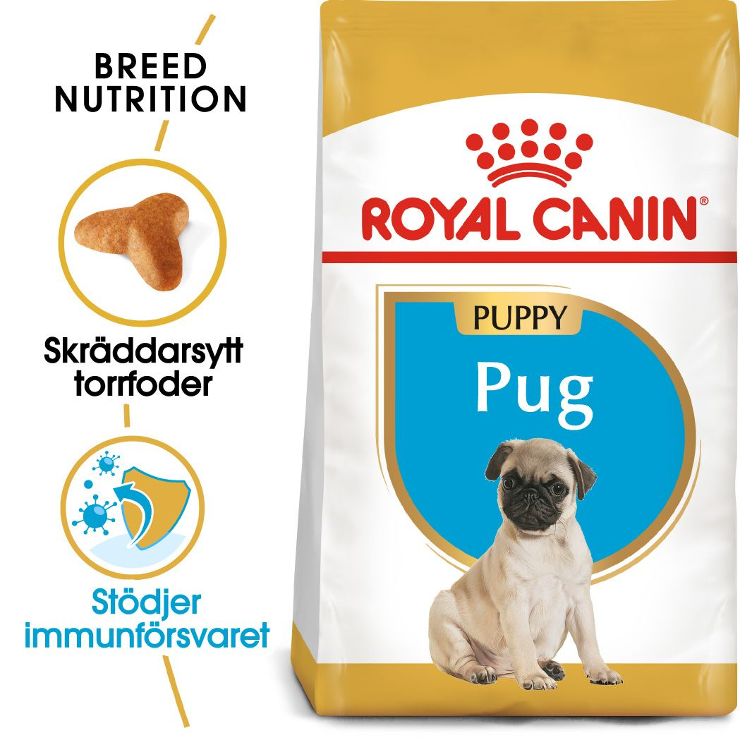 Royal Canin - Pug Puppy tørrfôr for valp 1,5 kg - Hund - Hundefôr - Dyrekassen.no