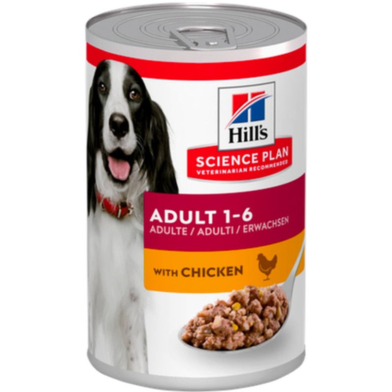 Adult Savory Chicken Canned - Wet Dog Food 370 g x 12