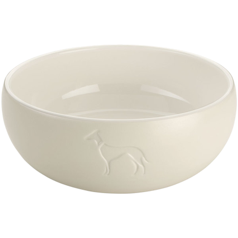 Dog & Cat Feeding Bowl Lund Ceramic White 550 ml