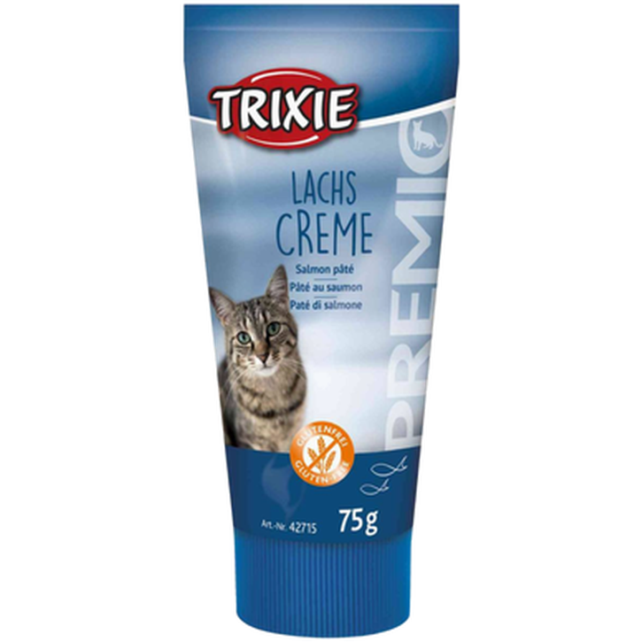 Trixie - Premio Cat Laksepaté - Kattegodbit i tube Blå 75g - Katt - Helse og pels - Hygiene - Godbiter - Dyrekassen.no