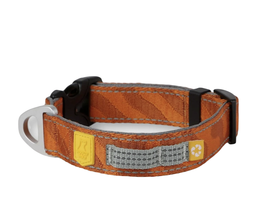 Woolly Wolf - Halsbånd Roam Terracotta Ripple - XS - Hund - Hundebur - Hundehalsbånd - Dyrekassen.no