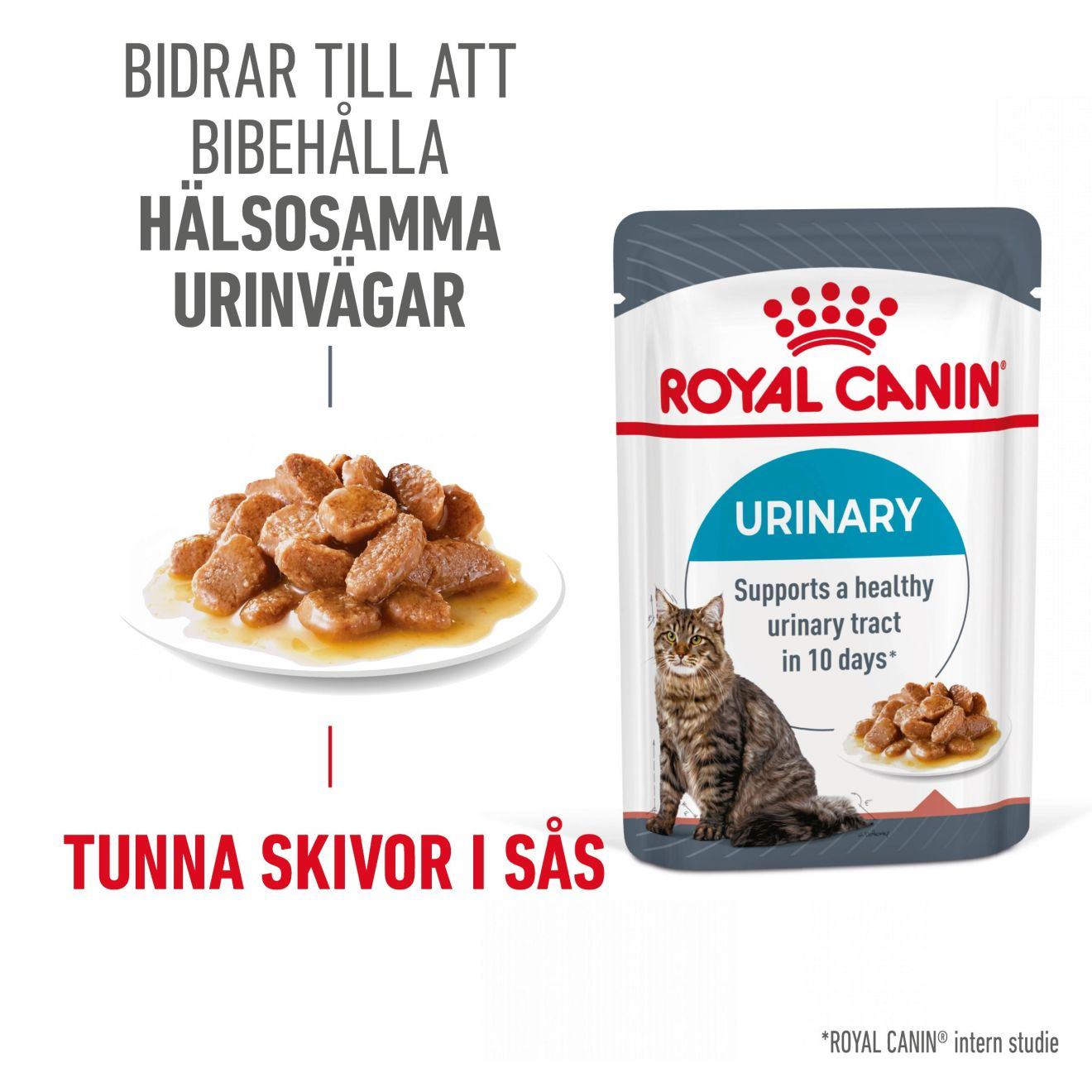 Royal Canin - Feline Wet Urinary Care Gravy 85g x 12 stk - porsjonsposer - Katt - Helse og pels - Kosttilskudd - Våtfôr - Dyrekassen.no