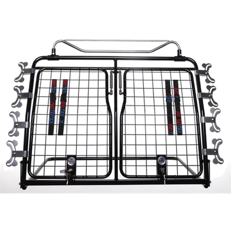 ArtFex - Hundegrind Modell 1 Dobbel Svart - 10006 - 90x68 cm - Hund - Hundebur - Reisetilbehør - Dyrekassen.no