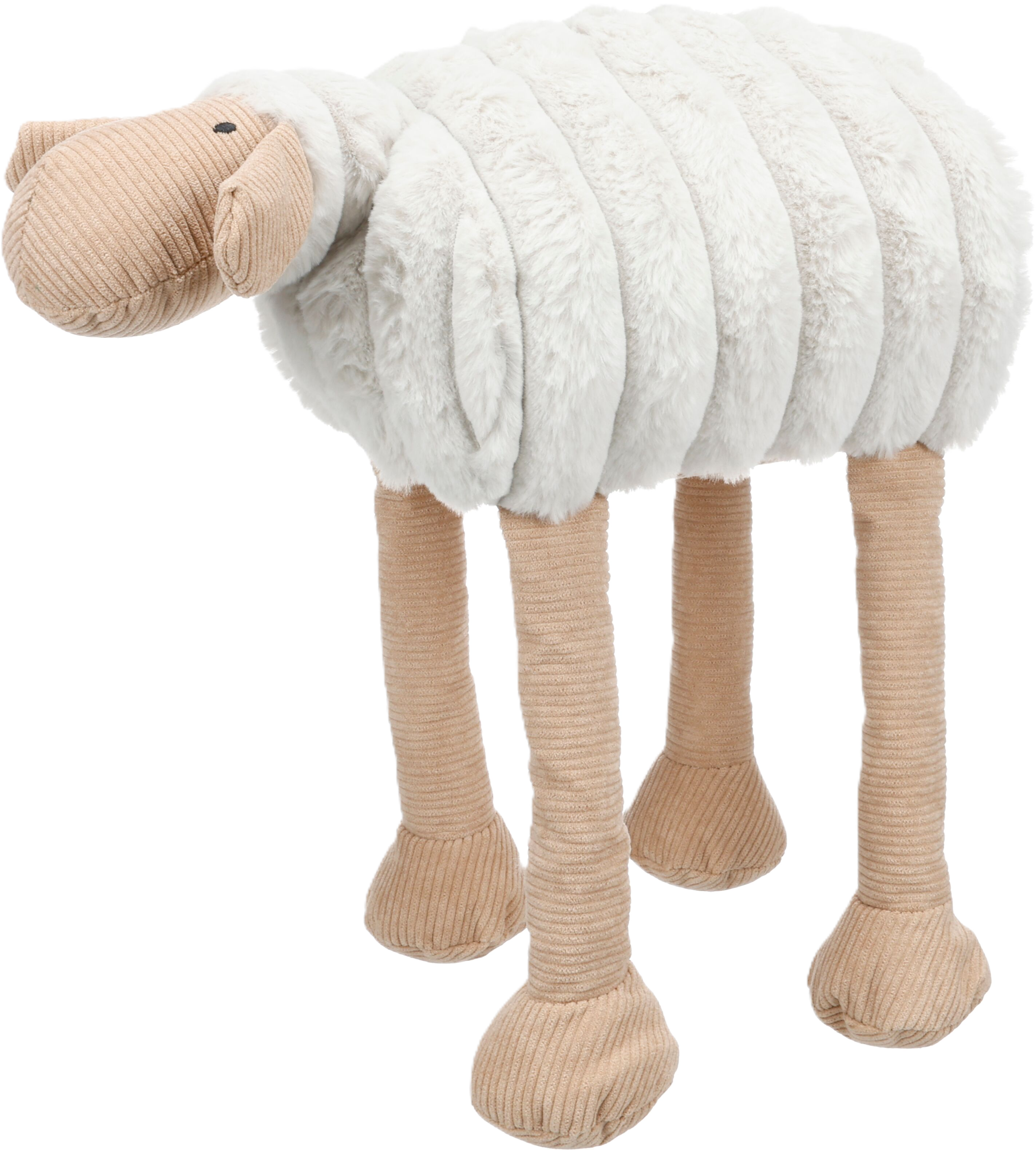 Flamingo Flamingo Hundleksak Ribola Sheep lying Beige