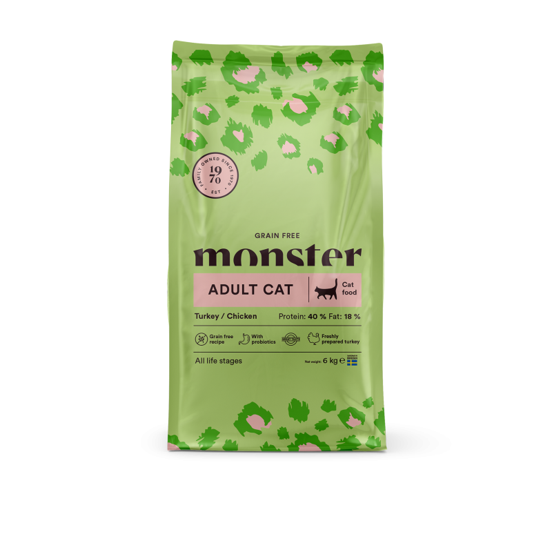 Monster Pet Food Cat Grain Free Adult Turkey/Chicken