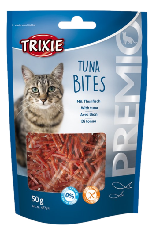 Trixie - Premio Tunfiskbiter 50 g - Katt - Helse og pels - Hygiene - Godbiter - Dyrekassen.no