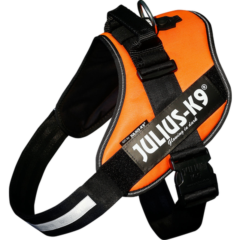 Julius-K9 - IDC Power-Harness UV Neon Oransje Baby 2 - Hund - Hundebur - Hundeseler - Dyrekassen.no