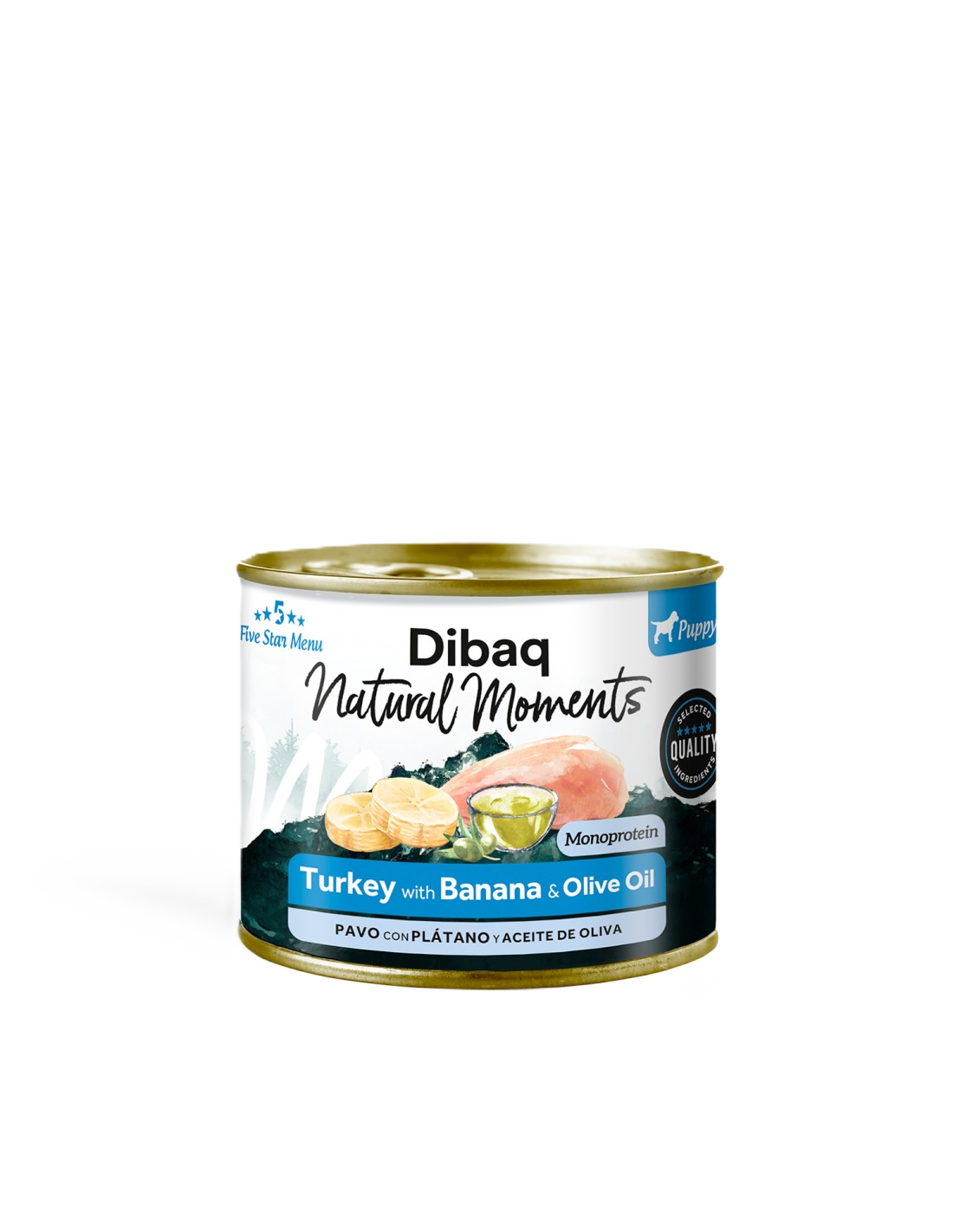 DIBAQ Natural Moments Dog Puppy Turkey With Banana 190gr