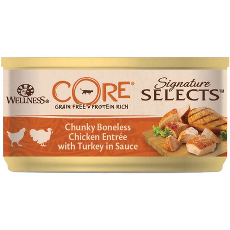 CORE Petfood Cat Adult Signature Selects Chunky Chicken & Turkey in Sauce Wet 79 g