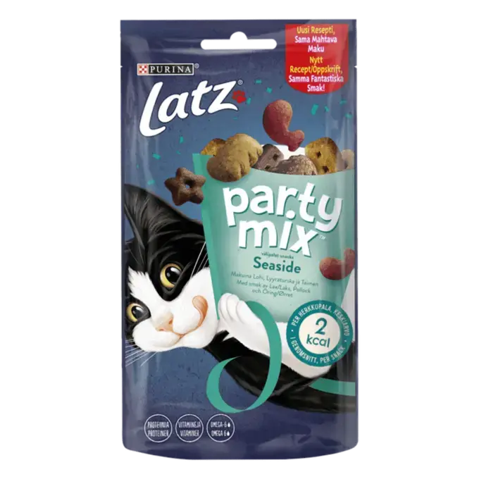 Purina Latz - Party Mix Seaside mix 200 g - Katt - Helse og pels - Hygiene - Godbiter - Dyrekassen.no
