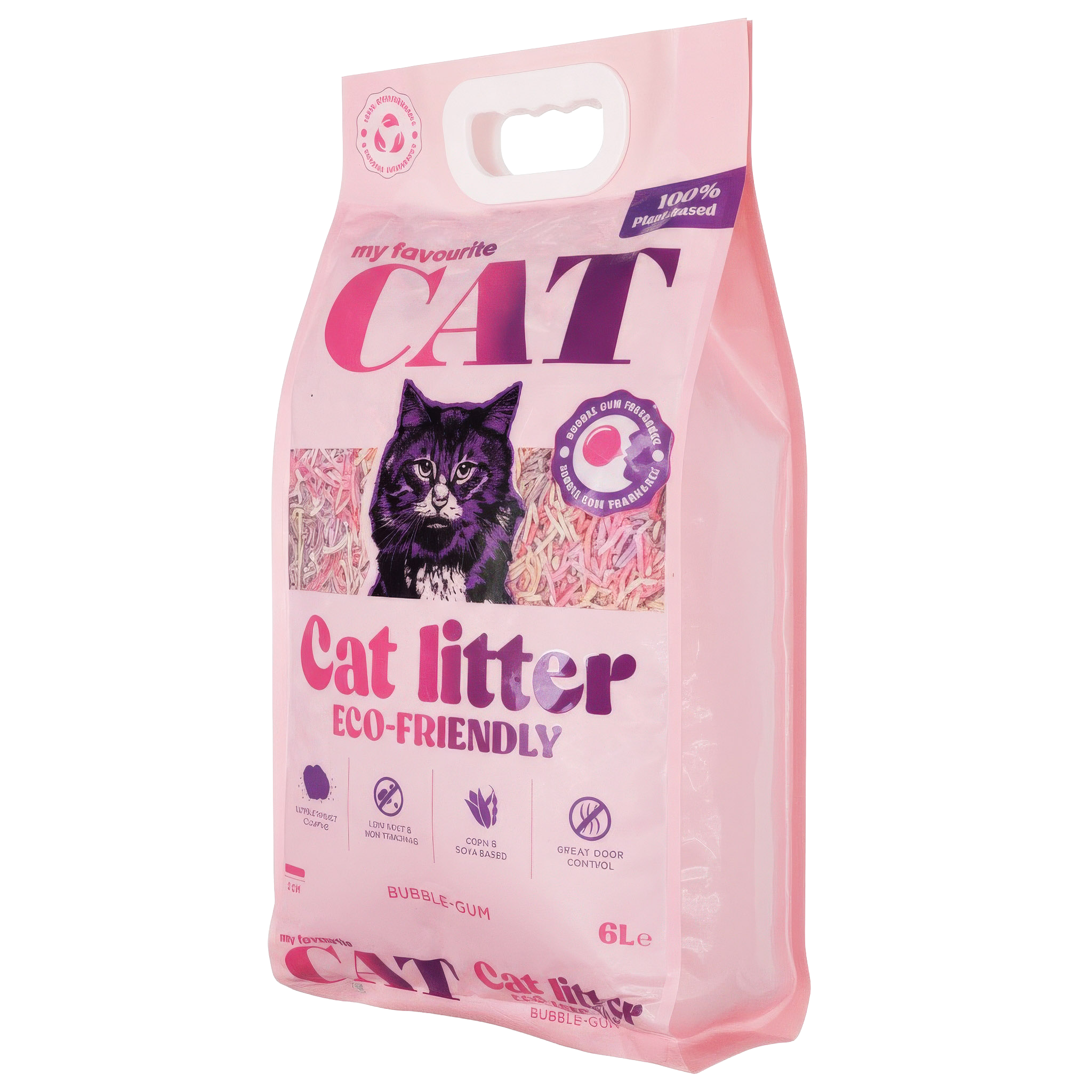 Eco-Friendly Cat Litter - Bubble-gum