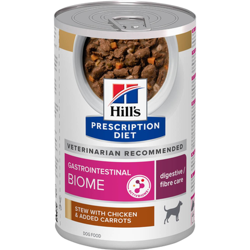 Hill's Prescription Diet Dog - Adult Gastrointestinal Biome Chicken & Vegetables Stew 354 g - Katt - Helse og pels - Kosttilskudd - Veterinærfôr -