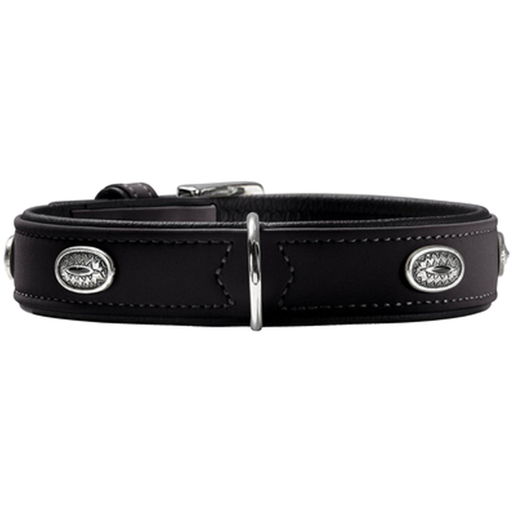 Hunter - Dog Collar Softie Stone Black M-L 60 - Neck 46-53cm - Hund - Hundebur - Hundehalsbånd - Dyrekassen.no