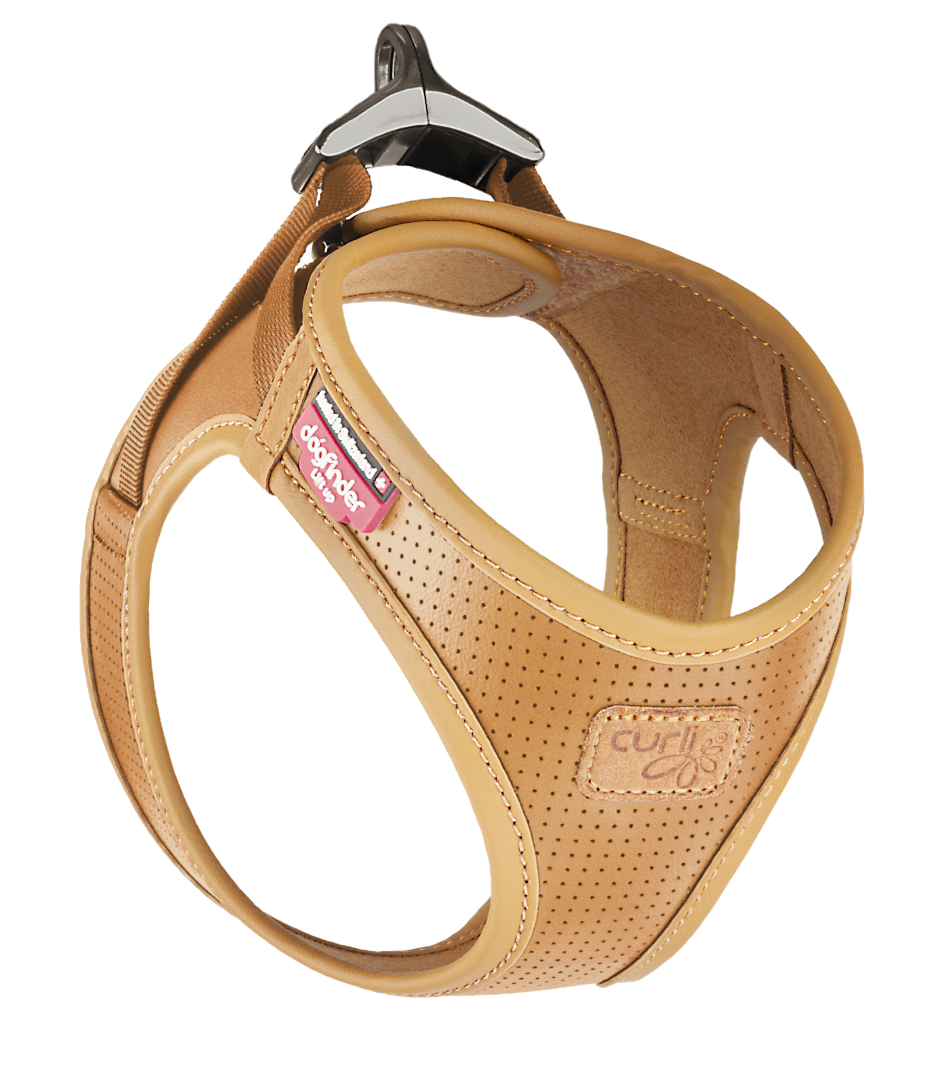Curli - Harness Vegan Apple Leather Brown Small - Hund - Hundebur - Hundeseler - Dyrekassen.no