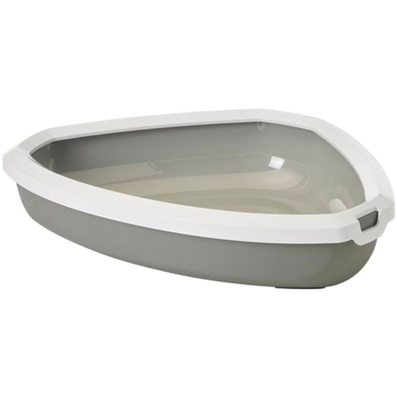 Savic Rincon kattesandbrett hjørne grå 58x45x12cm