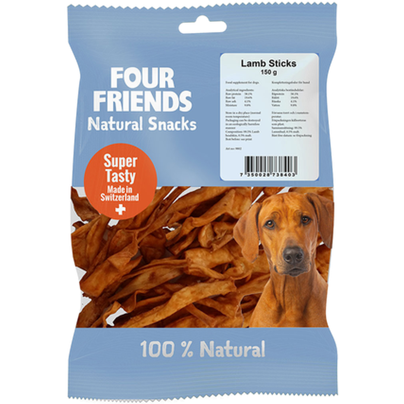 FourFriends - Lammepinner til hund 150 g - Hund - Hundegodteri - Dyrekassen.no