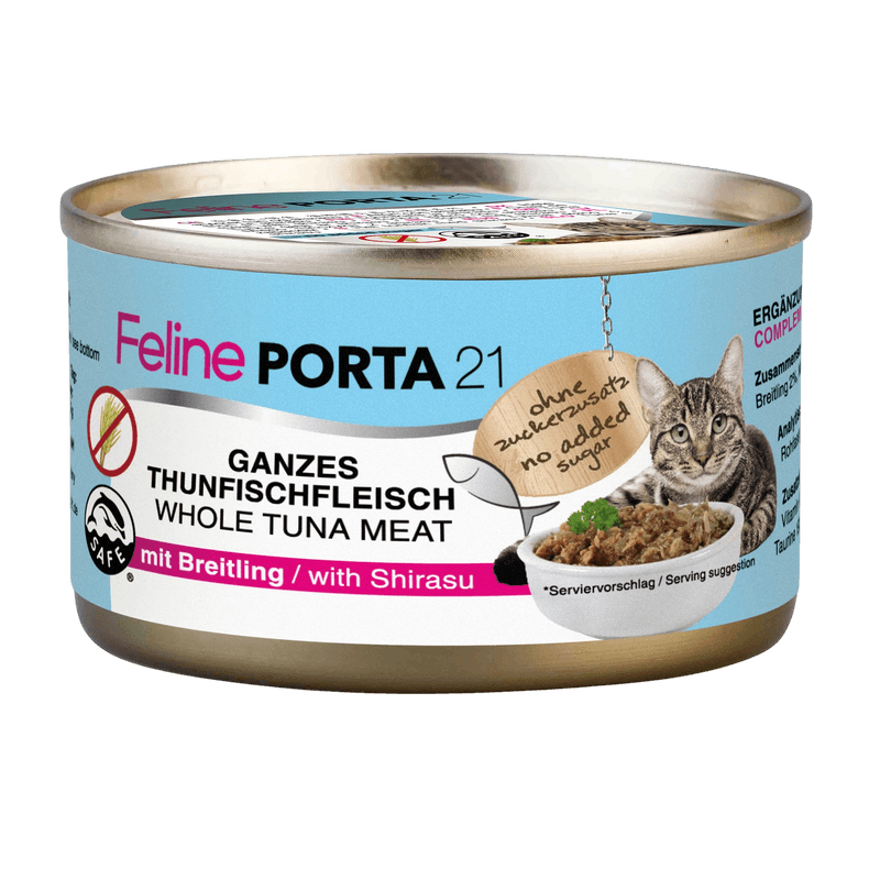 Porta21 - Feline Tunfisk med isfisk 90g - Katt - Helse og pels - Kosttilskudd - Våtfôr - Dyrekassen.no