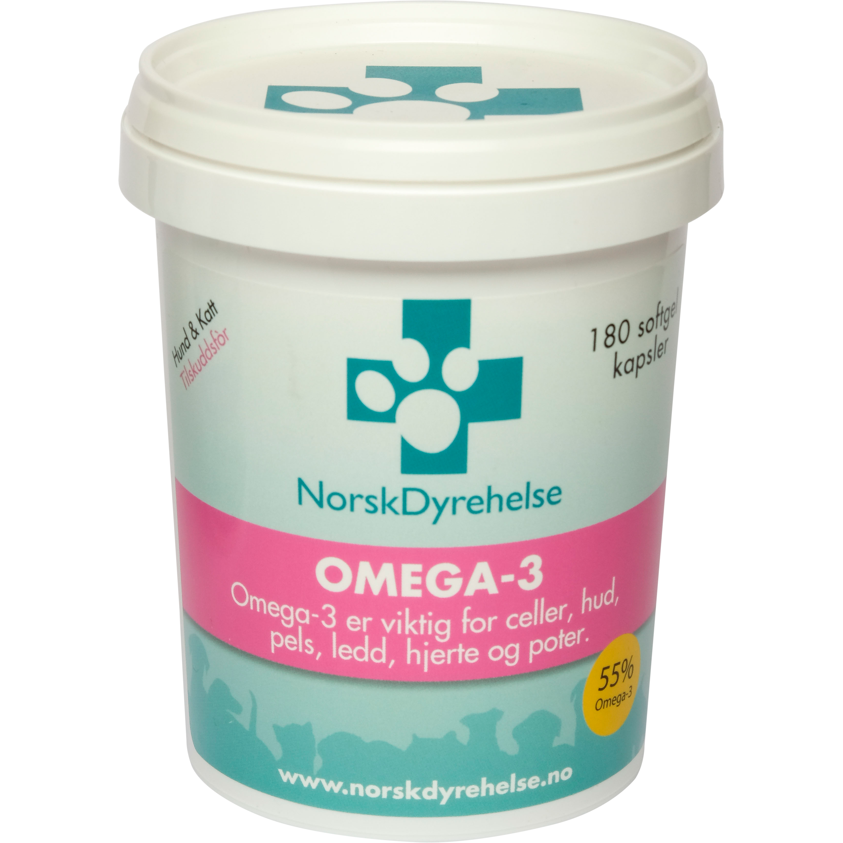 Norsk Dyrehelse - Norsk Dyrehelse Omega-3 180 softgel 180 ml - Hund - Hundens Apotek - Mage og tarm - Dyrekassen.no