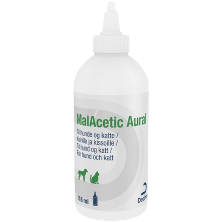 Dechra - MalAcetic Ørespyling for hunder og katter 118 ml - Hund - Hundens Apotek - Dyrekassen.no