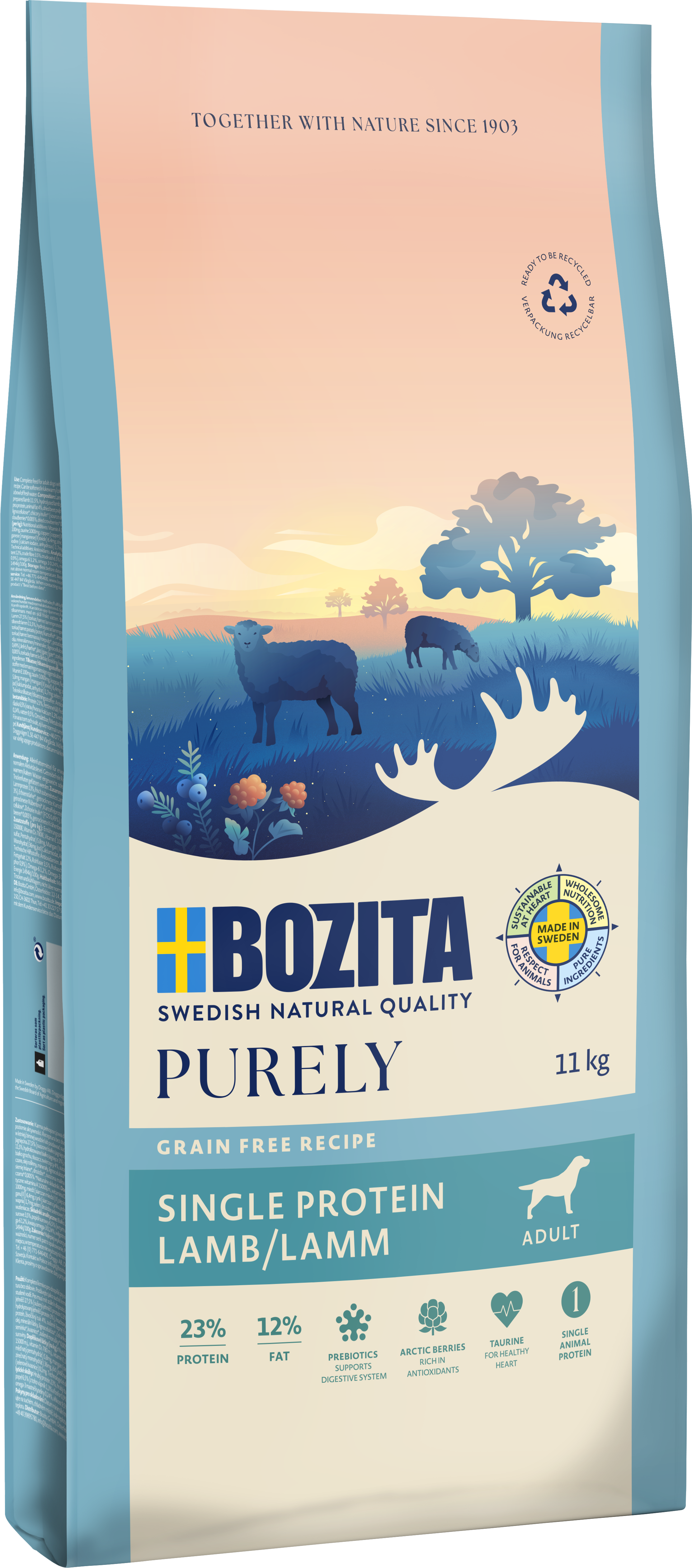 Bozita Hund Rent voksent lam