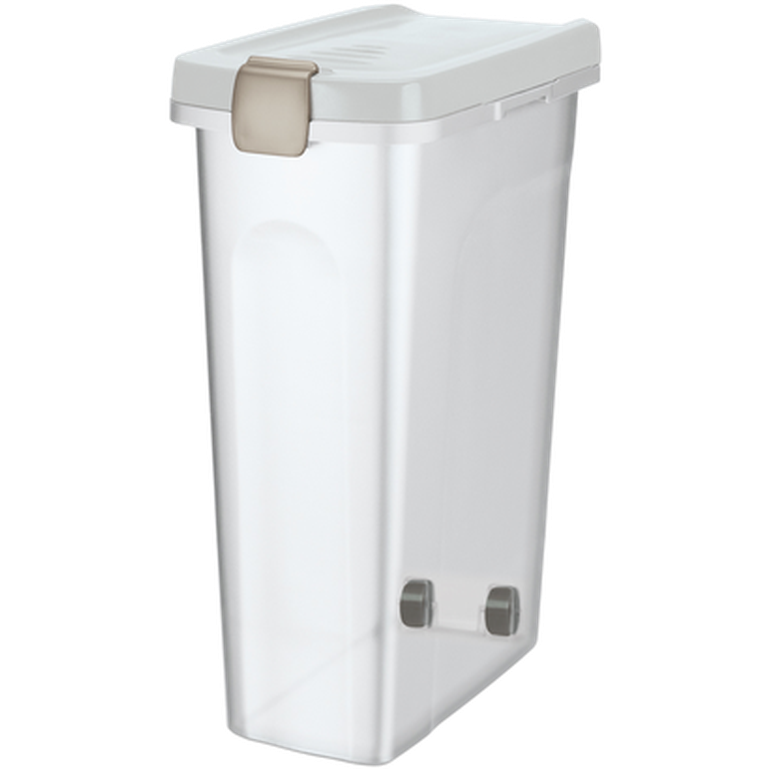 Fôrbeholder for tørrfôr og strø, hvit  40 L