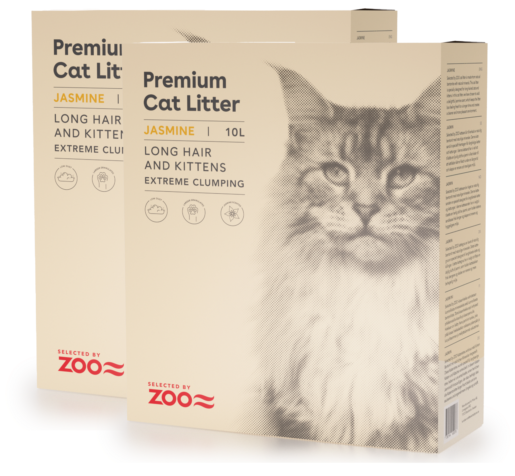 Kattesand Jasmine Long Hair & Kitten 10L x 2