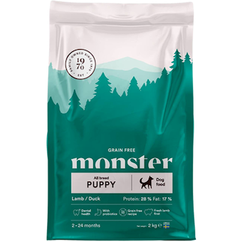 Monster Pet Food Dog Grain Free Puppy All Breed Lamb & Duck