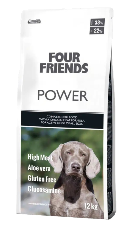 FourFriends - Dog Power 12 kg - Hund - Hundefôr - Dyrekassen.no
