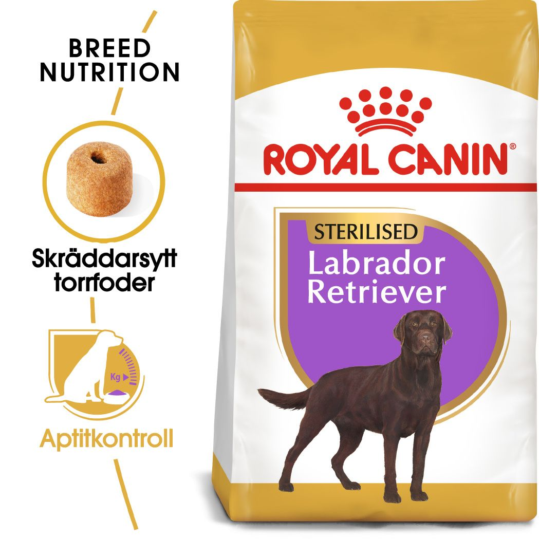 Royal Canin - Labrador Retriever Sterilisert tørrfôr for voksne hunder 12 kg - Hund - Hundefôr - Dyrekassen.no