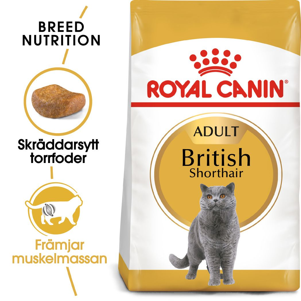Royal Canin - Feline britisk korthår 2 kg - Katt - Helse og pels - Kosttilskudd - Tørrfôr - Dyrekassen.no